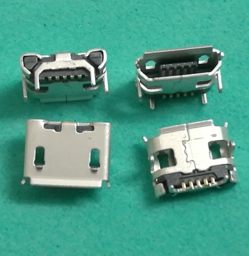 100pcs/lot Mini Micro Usb Jack Socket Connector Dock Plug Charging Port Charger for ASUS Transformer Book T100HA T100H | Мобильные