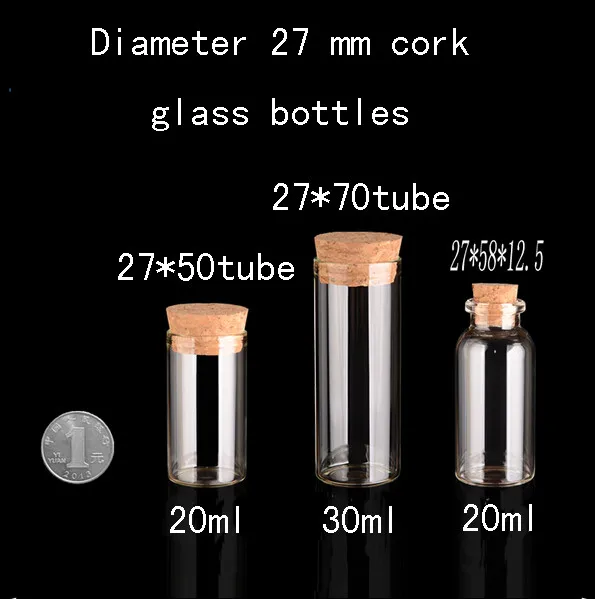 Прозрачная пустая стеклянная трубка прозрачная банка маленькая пробка идея для