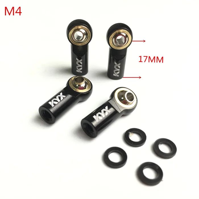 Алюминиевые M4 шаровые концы rc стержневые для CC01 D90 SCX10 II 90046 4 шт./компл.|rc rod ends|ball