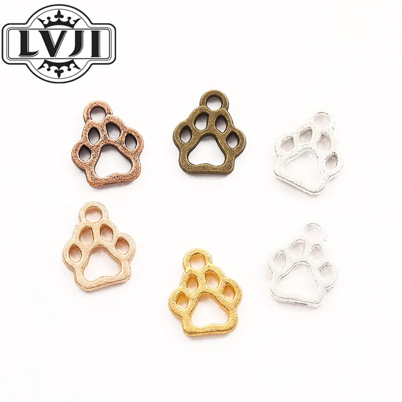 102pcs zinc alloy Animal Bear paw Charms for Jewelry Making 5941 | Украшения и аксессуары