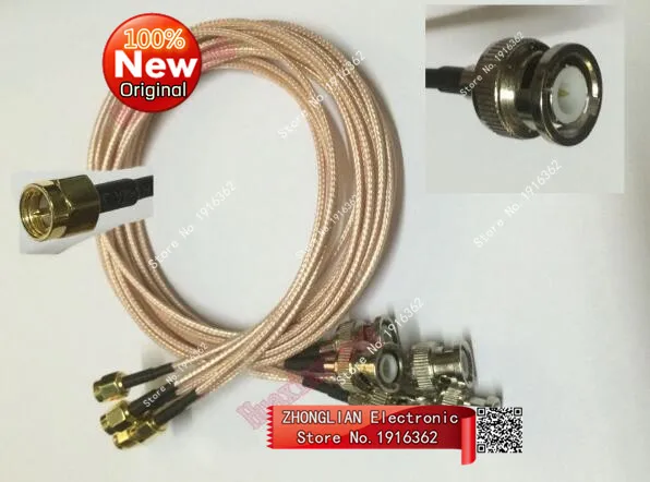 Коаксиальный удлинитель с разъемом BNC «папа»-«папа» SMA, 10 шт./лот, коннектор RG316, длина 2 м