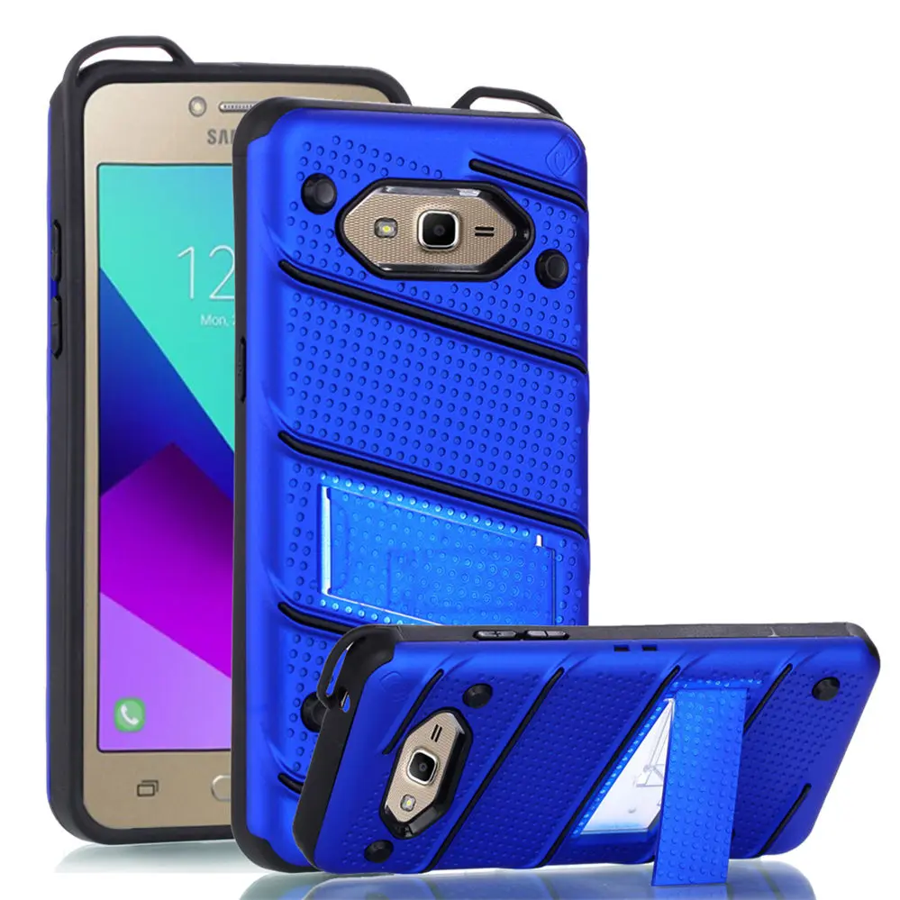 Для Samsung Galaxy J2 премьер [Шарм] волновой точки и twill Hybrid PC + TPU Броня чехол со