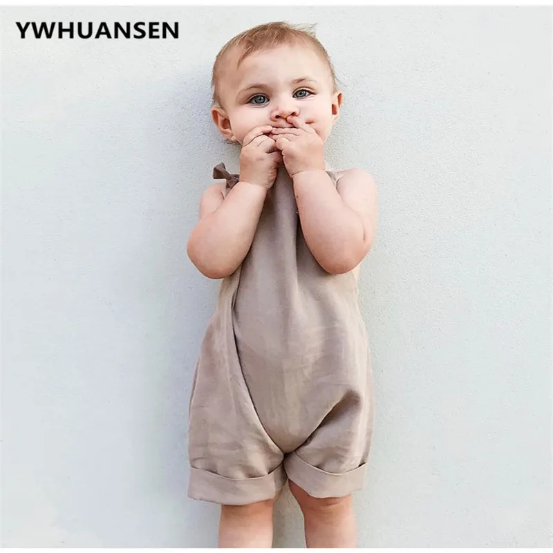 Детский комбинезон YWHUANSEN на бретельках для мальчиков и девочек лето