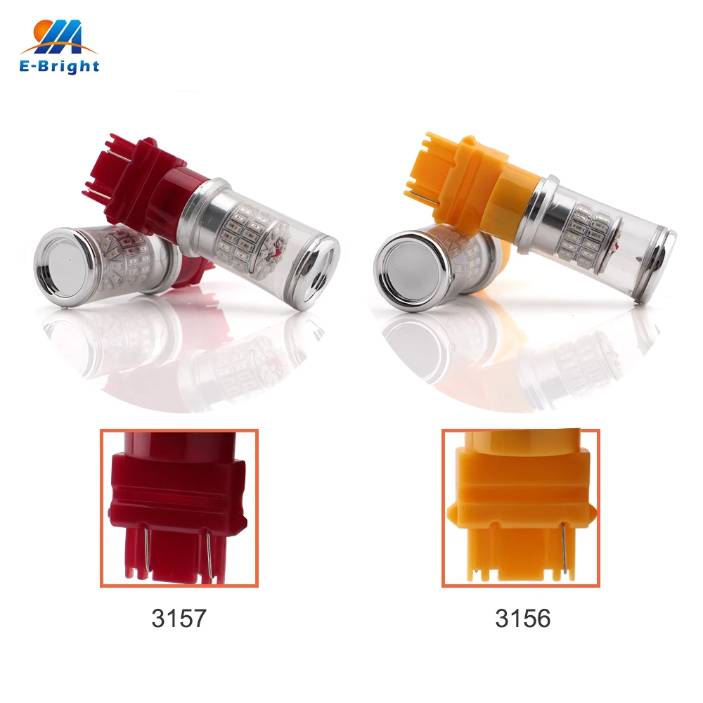 2 шт. автомобильные светодиодсветодиодный лампы T25 3156 P27W 3157 P27/5W 3014 48 SMD 12 В 720