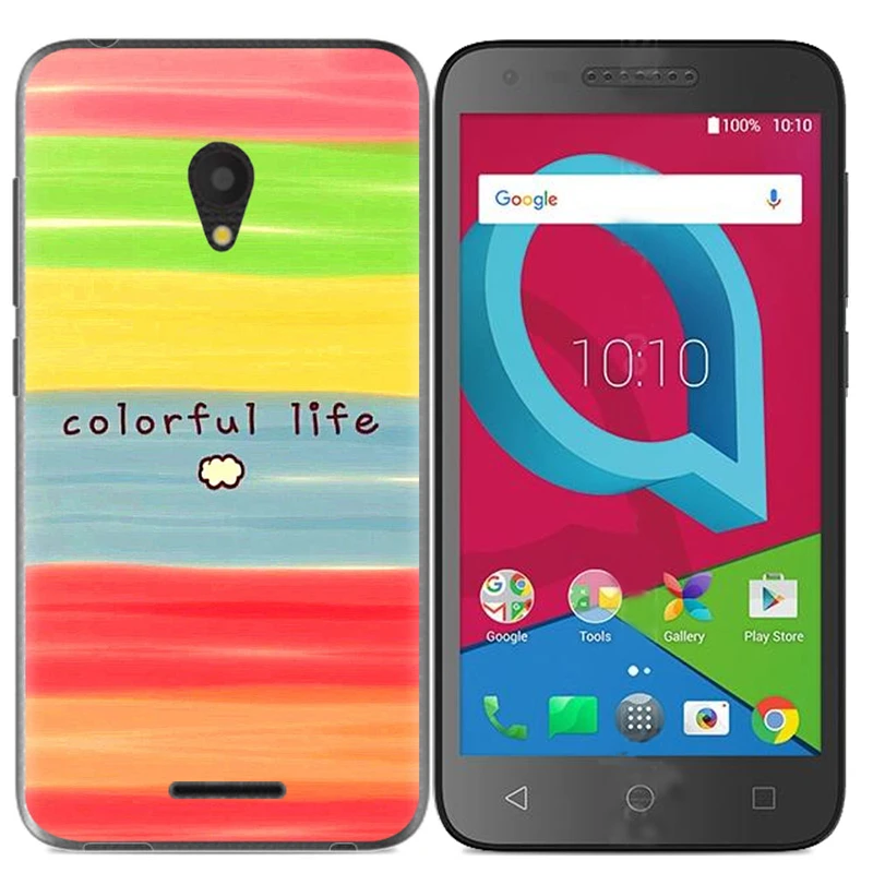 Colorful Patterns Soft Phone Case For Alcatel U50 Fashion Design Art Painted TPU Silicone Cute Cover Shell |