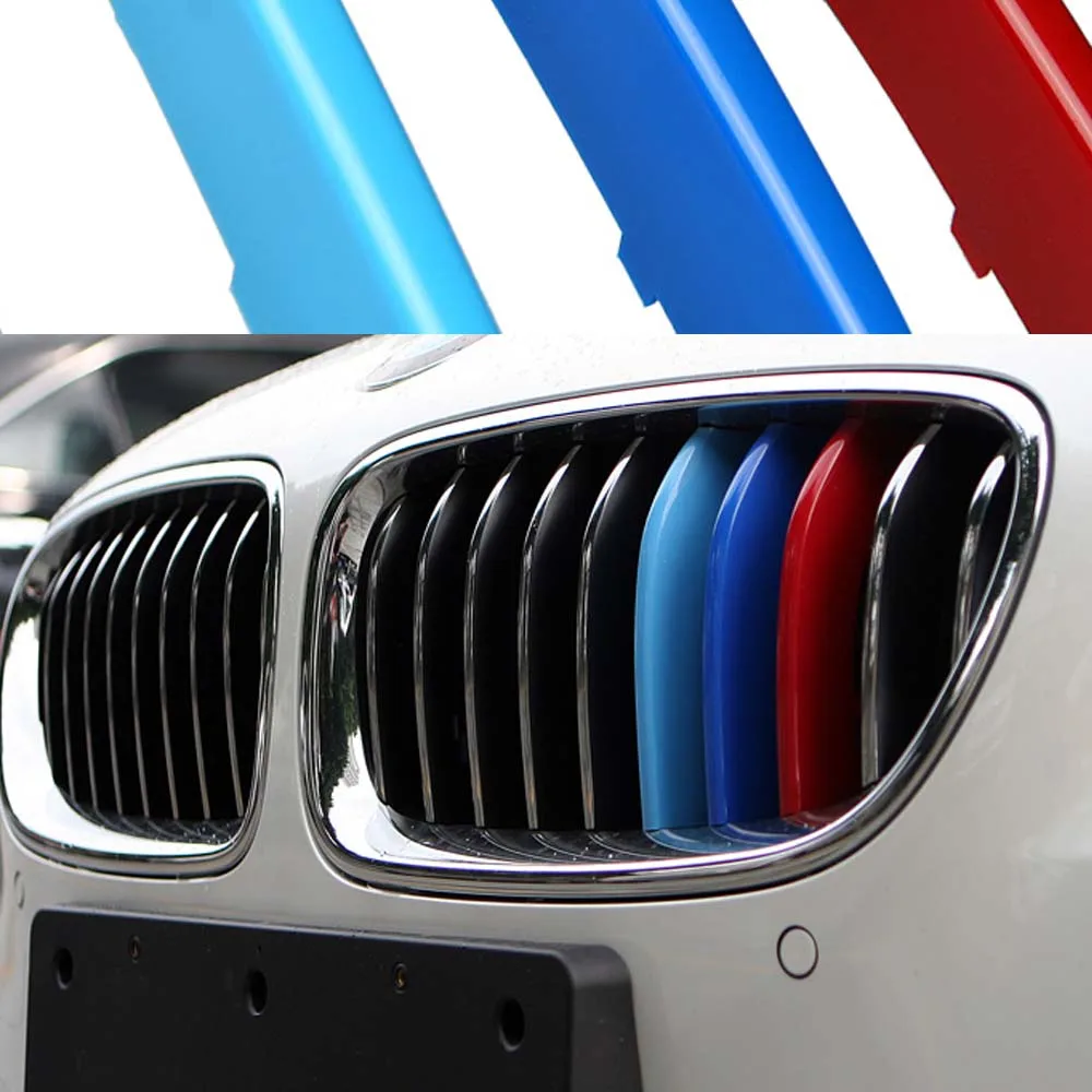 Car styling Front Grille Three-color Modified Reflective Sticker And Decal For BMW X1 X3 X4 X5 X6 M3 M5 | Автомобили и мотоциклы