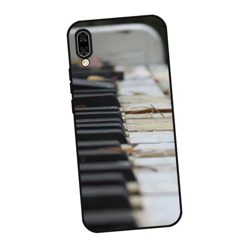 P166 Piano Music Black Silicone Case Cover For Huawei Honor 8C 8X 9 10 20i V10 V20 Note10 Max Lite Magic2 |