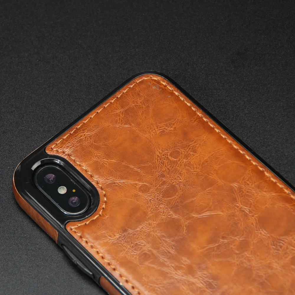 Металлический магнитный чехол для автомобиля кожаный телефона SamsungS8/S9 S8/S9Plus S7/S6
