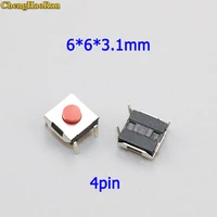 chenghaoran 10 pcs 6x6x3 1mm touch button switch 4pin dip 6 6 3 1mm tact tactile switches button for lcd screen monitor