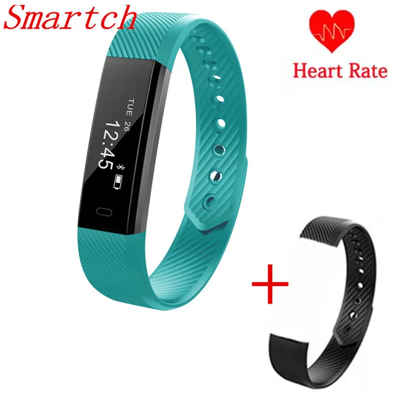 Smartch 2017 Новый смарт браслет ID115 HR фитнес монитор сердечного ритма Смарт для iphone