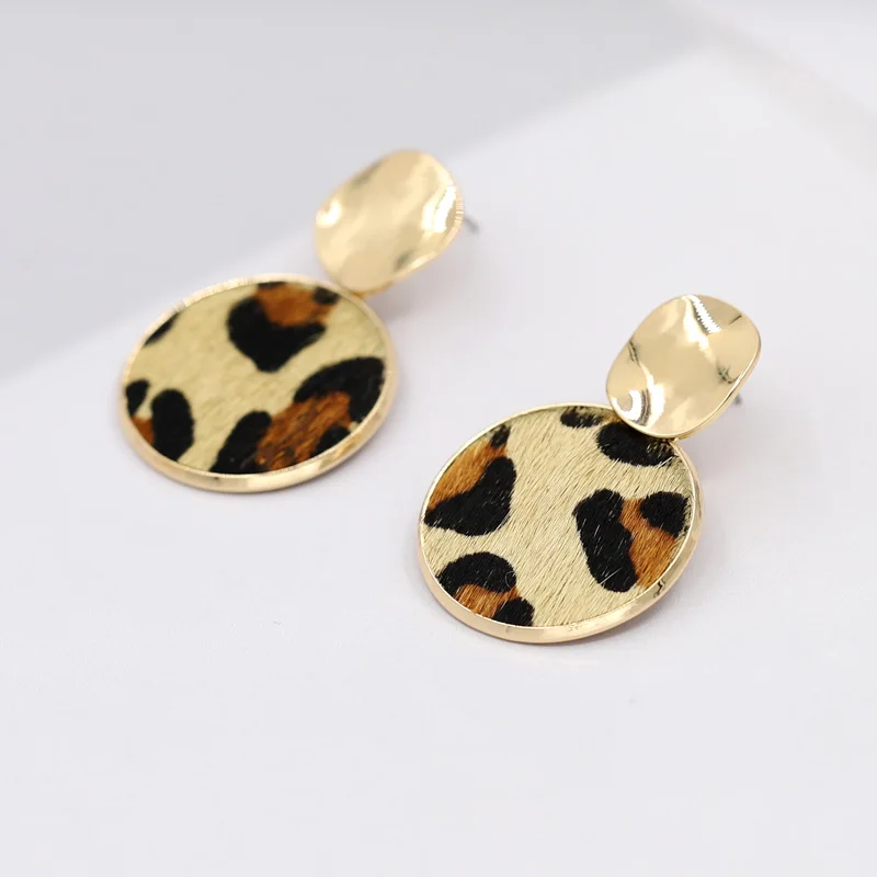 Женские серьги VONNOR подвески с леопардовым рисунком модные ювелирные украшения