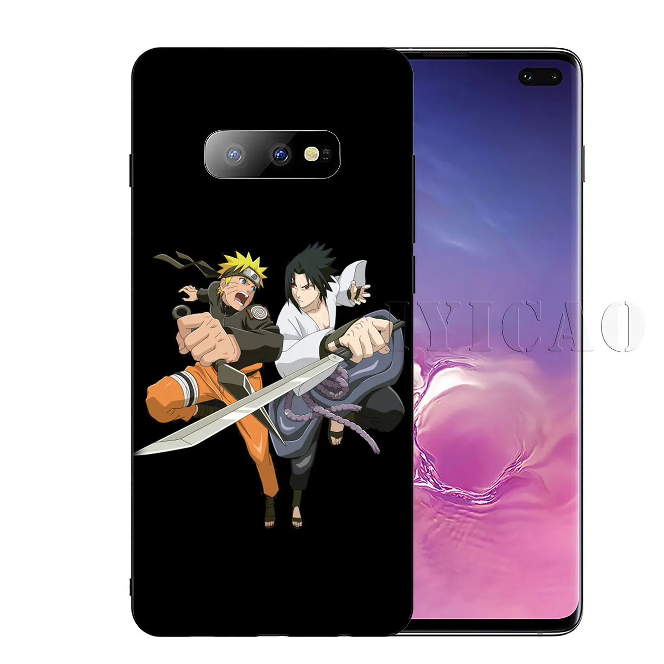 IYICAO наруто vs sasuke Мягкий силиконовый чехол для телефона Samsung Galaxy S20 Ultra S10 Lite S9 S8 Plus S6
