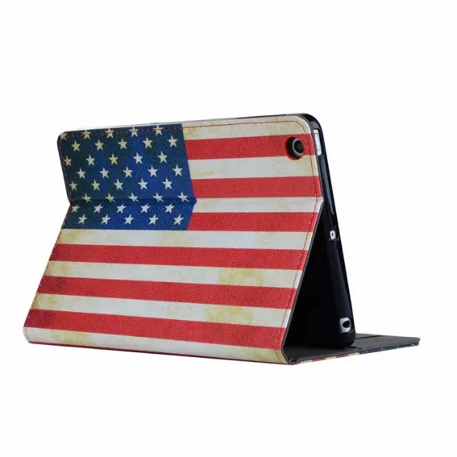 50 шт./лот кошелек с британским и американским государственным флагом кожаный