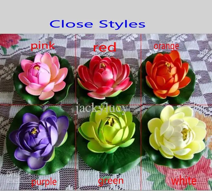 

10 CM Beautiful Artificial Lotus Flower Floating Water Flowers For Christmas Ornament Wedding Party Decoration Supplies