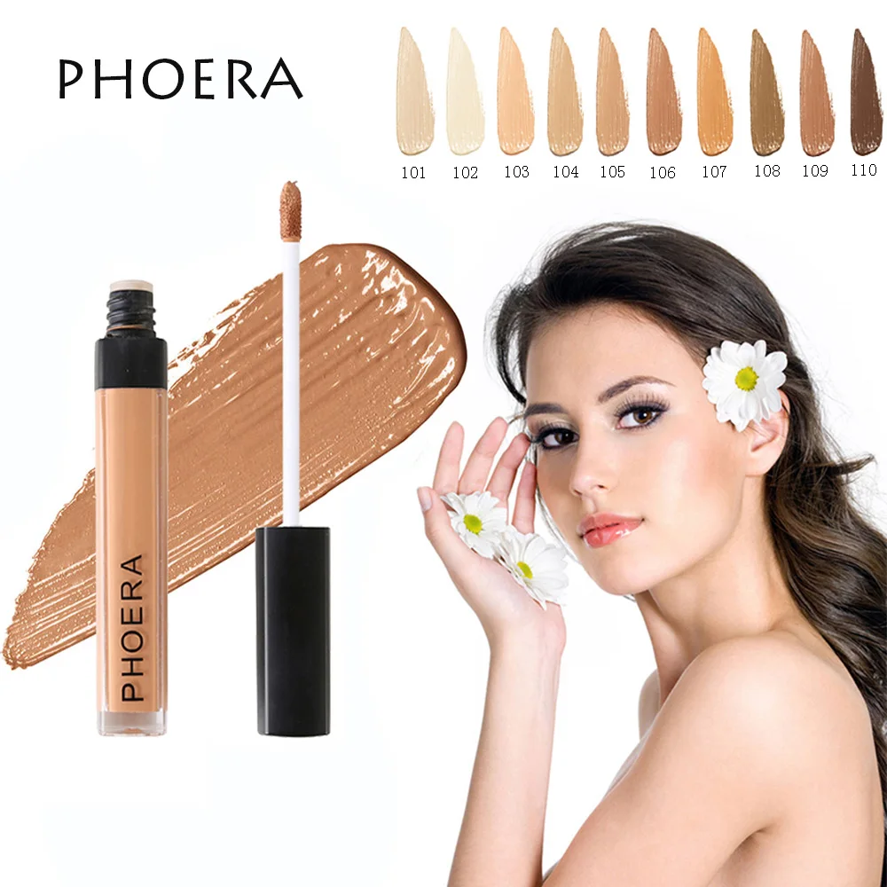 PHOERA новая популярная косметика консилер основа жидкий консилер удобный чехол Pro Spot CC кисточка для нанесения макияжа Косметика TSLM1