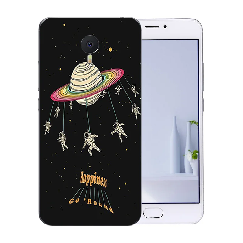 Чехол для телефона Meizu M3 Note мягкая задняя крышка из ТПУ рисунок космическая луна