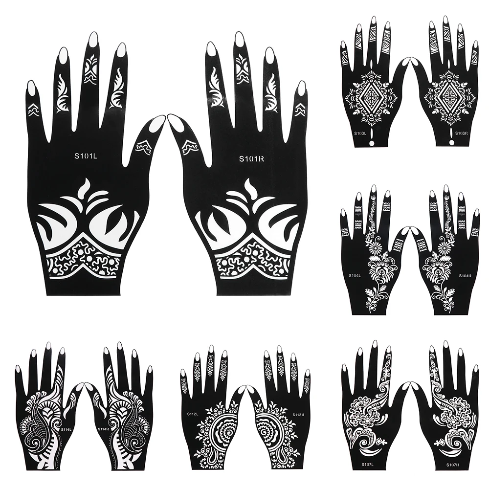 2 шт. профессиональный Трафаретный временный тату для тела наклейки шаблон