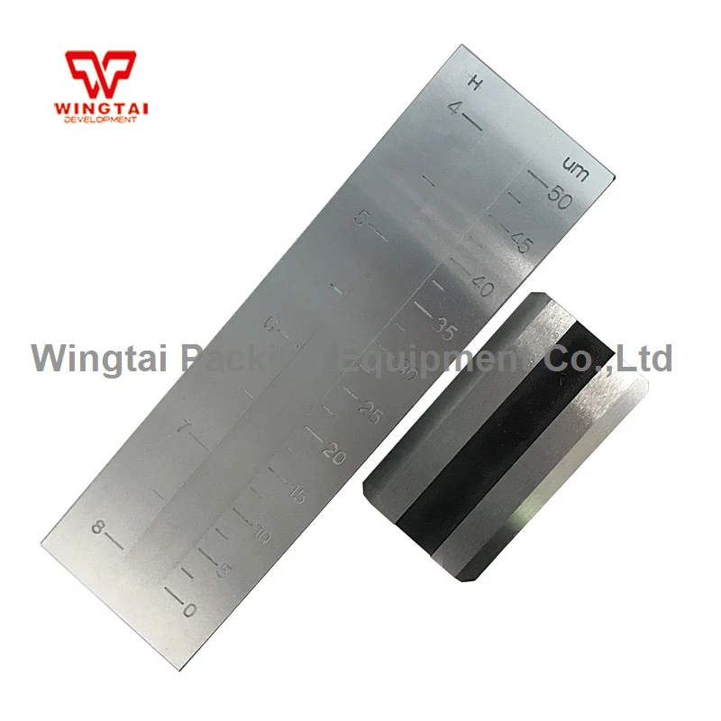 

0-50um PUSHEN Scraper Fineness Meter Stainless Steel Single Groove Fineness of Grind Gauge Hegman