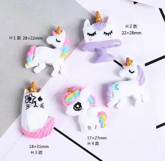 Kawaii Маленькая ручная работа 100 шт. полимерные животные с плоским основанием