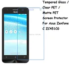 Закаленное стеклопрозрачное ПЭТматовая защитная пленка для экрана из ПЭТ, Защитная пленка для Asus Zenfone C ZC451CG 4,5 дюйма