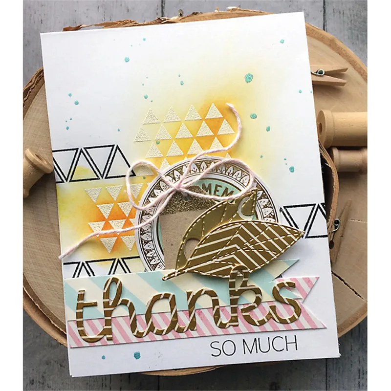 DiyArts Thanks металлические режущие штампы для скрапбукинга новинка 2019 сделай сам