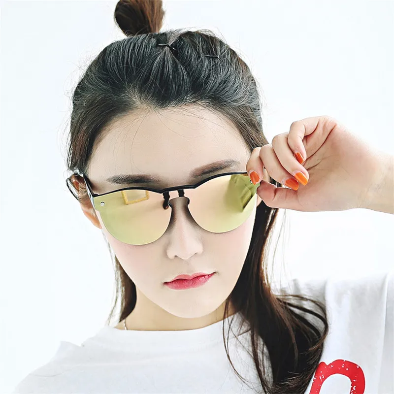 Новая цельная линза солнцезащитные очки женские прозрачные пластиковые мужские