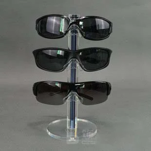 Black for 3 pairs Индивидуальные линии акриловая подставка для демонстрации очков стойки очки показывающие реквизит очки Органайзер Gunglasses Stand ювелирный держатель - Цвет: Black for 3 pairs