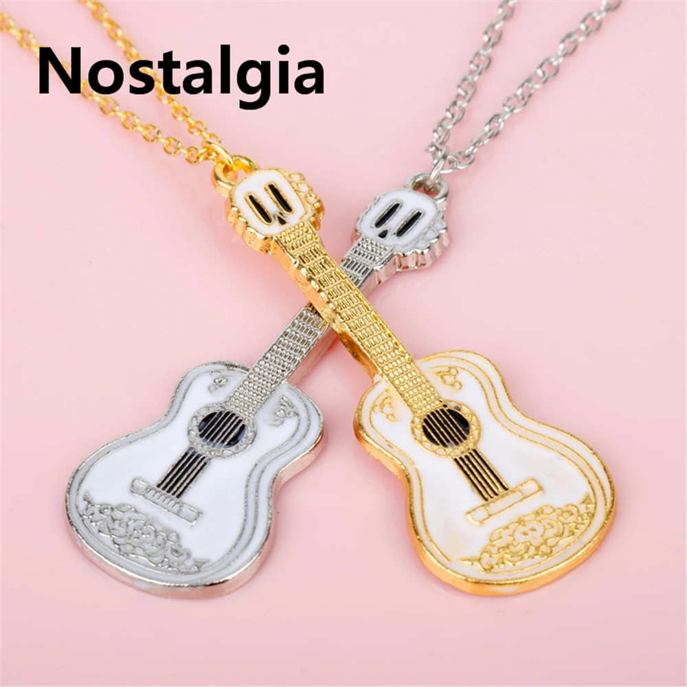 Новое милое колье с кулоном гитара для мальчиков и девочек ювелирное изделие