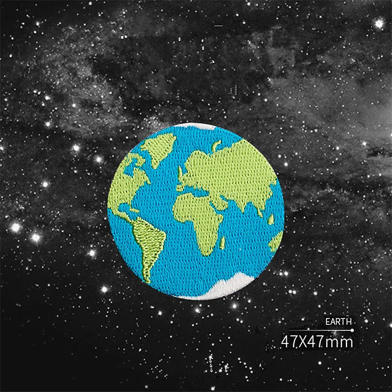 Нашивки для одежды космическая Земля Железо на вышитой нашивке куртки сумки