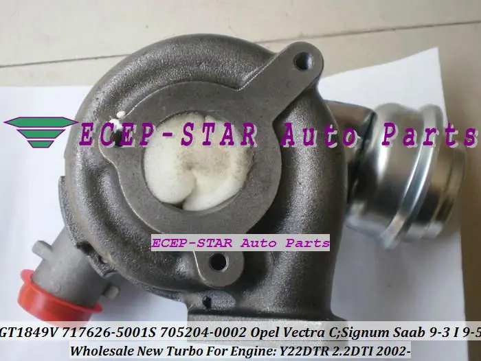 Турбокомпрессор GT1849V 717626 717626-5001S 705204-0001 для Opel Vectra Zafira Astra Signum SAAB 9-3 9-5 9 3 5 Y22DTR 2.2L