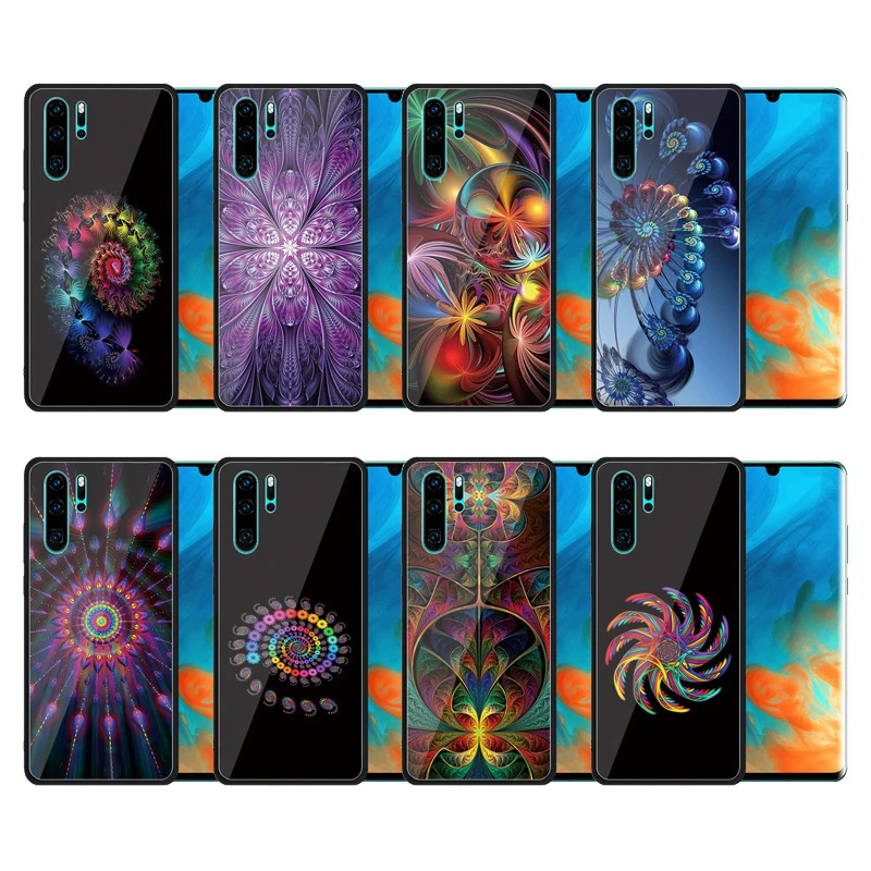 Anti-Knock Tempered Glass Backet Cover For Huawei P30 Pro Lite Nova 4e Soft Silicone Full Case for P30Pro Shell |