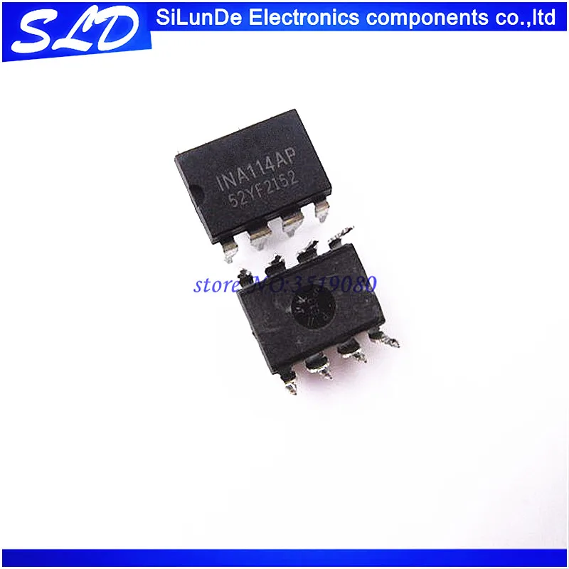 

Free Shipping 10pcs/lot INA114AP INA114 OPAMP INSTR 1MHZ DIP8 Best quality