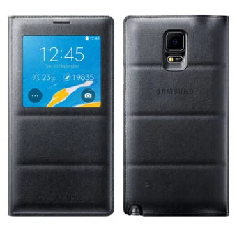 Роскошные авто сна Вид из окна кожа флип чехол для Samsung Galaxy Note 4 Note4 N9100 телефон
