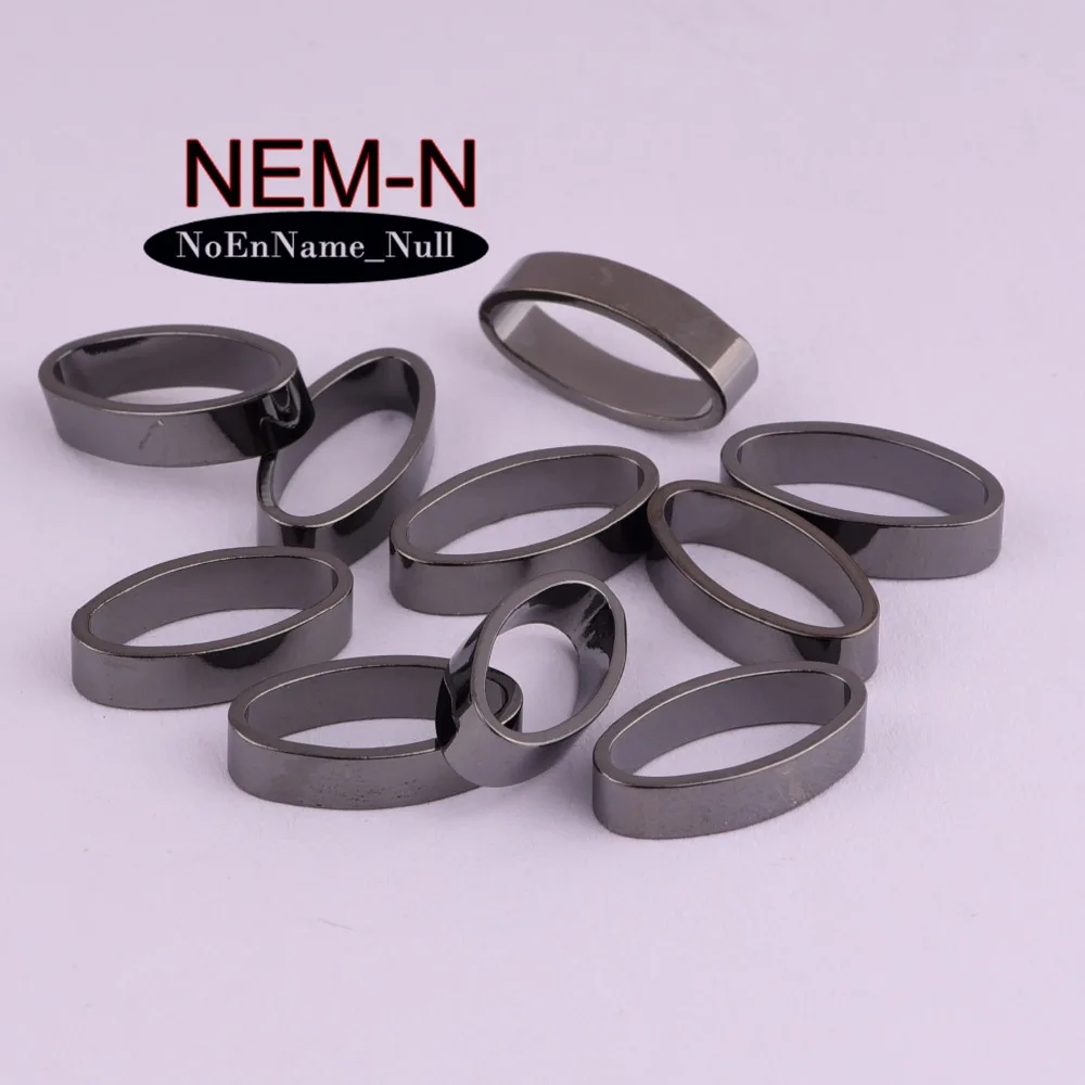 10 шт./лот NEM-N 16*8 5 мм черный цвет Овальный трек зеркало манго регби глаз Форма