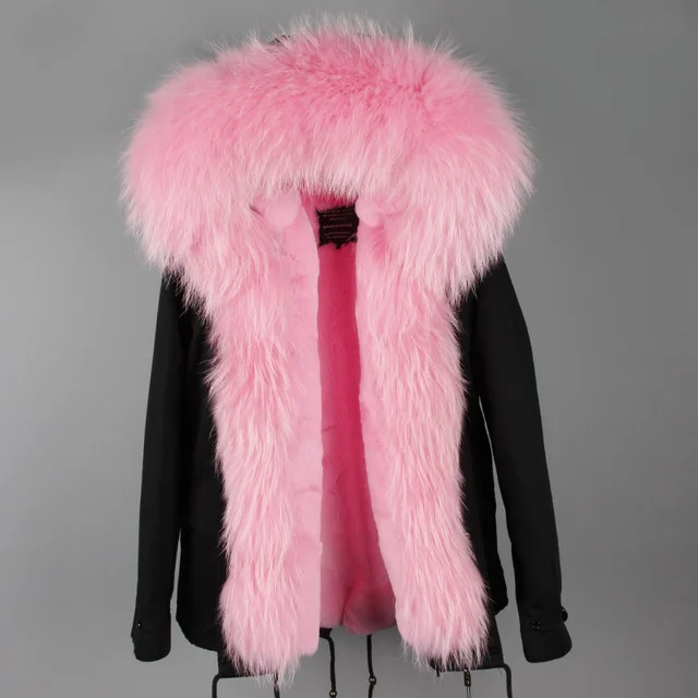 C6 short version Мех любовь новинка Женская зимняя куртка женские длинные парка Настоящее пальто с мехом большой натуральный мех енота воротник с капюшоном парки теплая верхняя одежда - Цвет: C6 short version