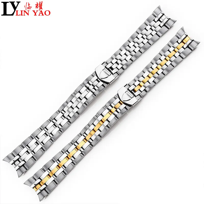 Мужские часы с изогнутым интерфейсом ремешок из стали подходят для часов Tudor