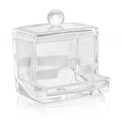

Clear Acrylic Cotton Swab Makeup Case Stick Box Storage Stand Rack