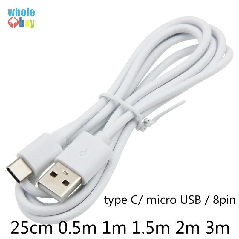 Кабель micro USB typeC type-c для быстрой зарядки 500 шт. 25 см 0 5 м 1 2 3 iphone samsung оптовая продажа