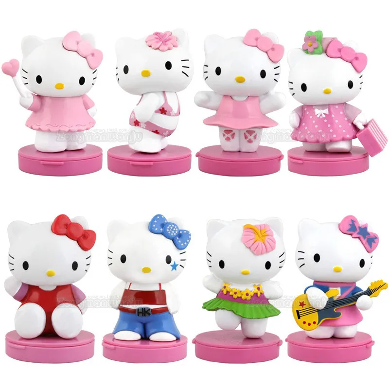 Кукла Hello Kitty 8 в стиле hello kitty украшение автомобиля аниме экшн-игрушка фигурки