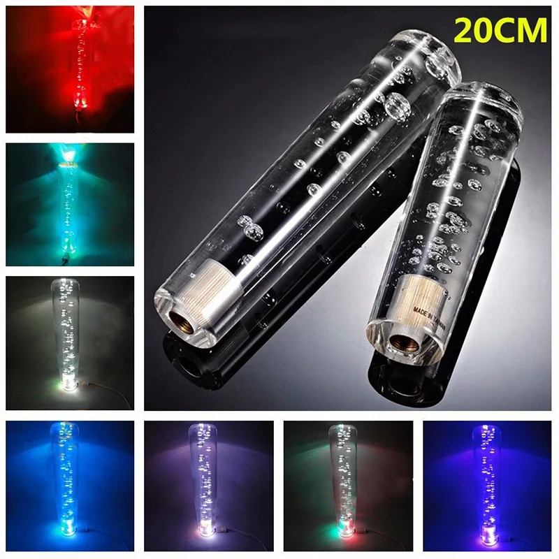 21*4 4 см Универсальный акрил хрустальный пузырьковый светодиодный световой рычаг