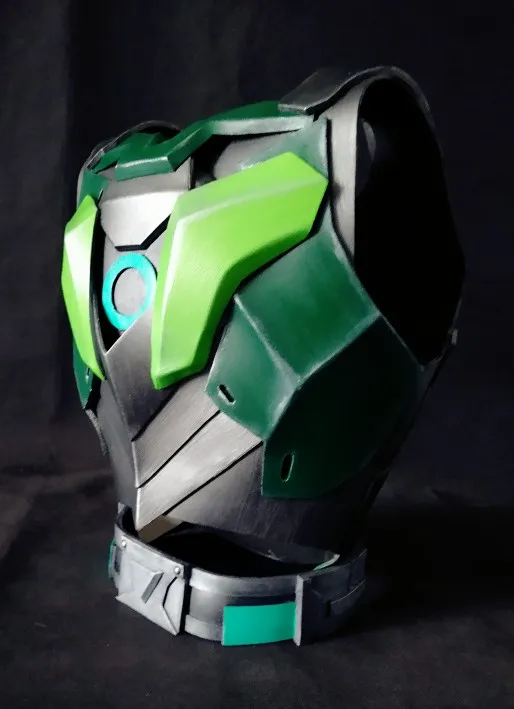 Настроить Overwatch Genji Skin Sentai Броня Косплей|Аксессуары для костюмов| |