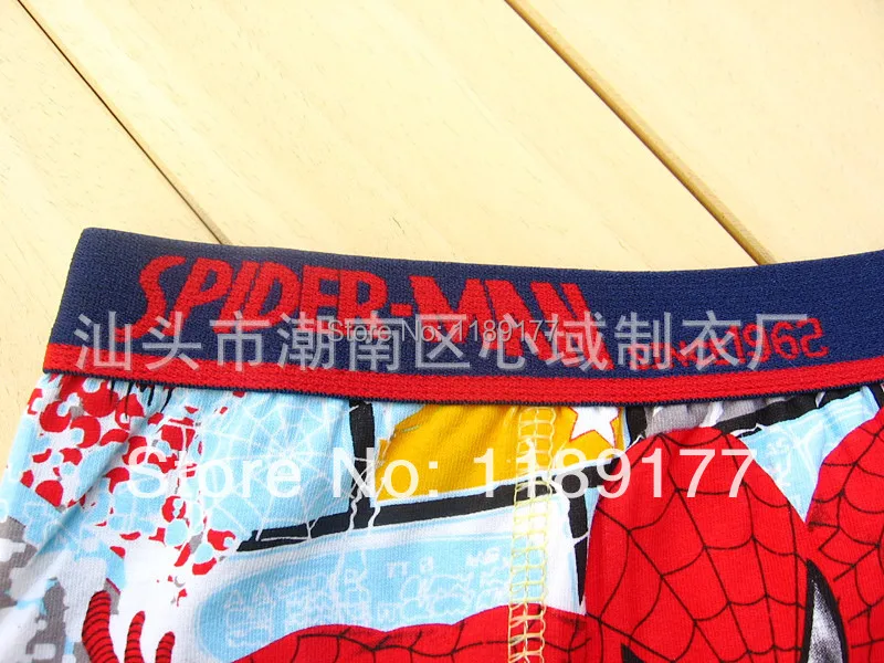 boys children underwear boxer shorts fit 3-10yrs kids baby cartoon spider-man designs panties clothing 95% cotton | Мать и ребенок