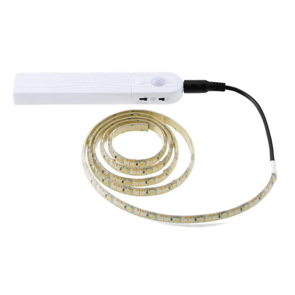 

Светодиодсветильник лента для шкафа с пассивным ИК датчиком движения, 1 м, 2 м, 3 м, Светодиодная лента 2835 под кроватью, лента для украшения кор...