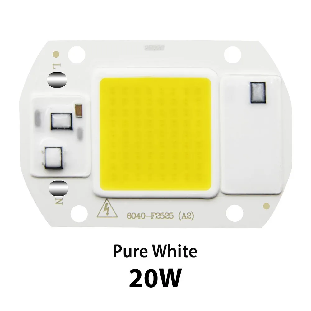 20Watt Purm White Hontiey светодиодный COB теплый белый 220V 110V умная ИС(интеграционная схема) нет необходимости в драйвере, 20 Вт, 30 Вт, 50 Вт, ручная сборка на открытом воздухе роста рассады растений освещение - Испускаемый цвет: 20Watt Purm White