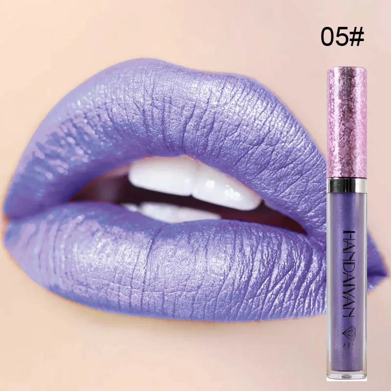 2017 Новый блеск для губ макияж Пигмент золото Nude Shimmer Metallic жидкая помада | Красота и