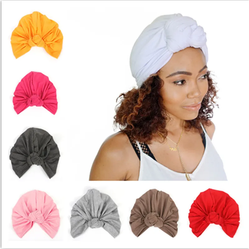 

Indian HatTurban beanies Knot Hat Head Wrap Bandana Hair Bands Accessories Women Girls Stretchy Cloche Cap Scrunchy Headdress