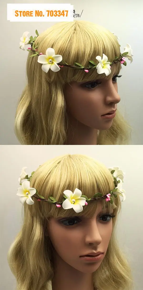 Фотообои! Цветочный венок волосы для свадебных украшений декоративный