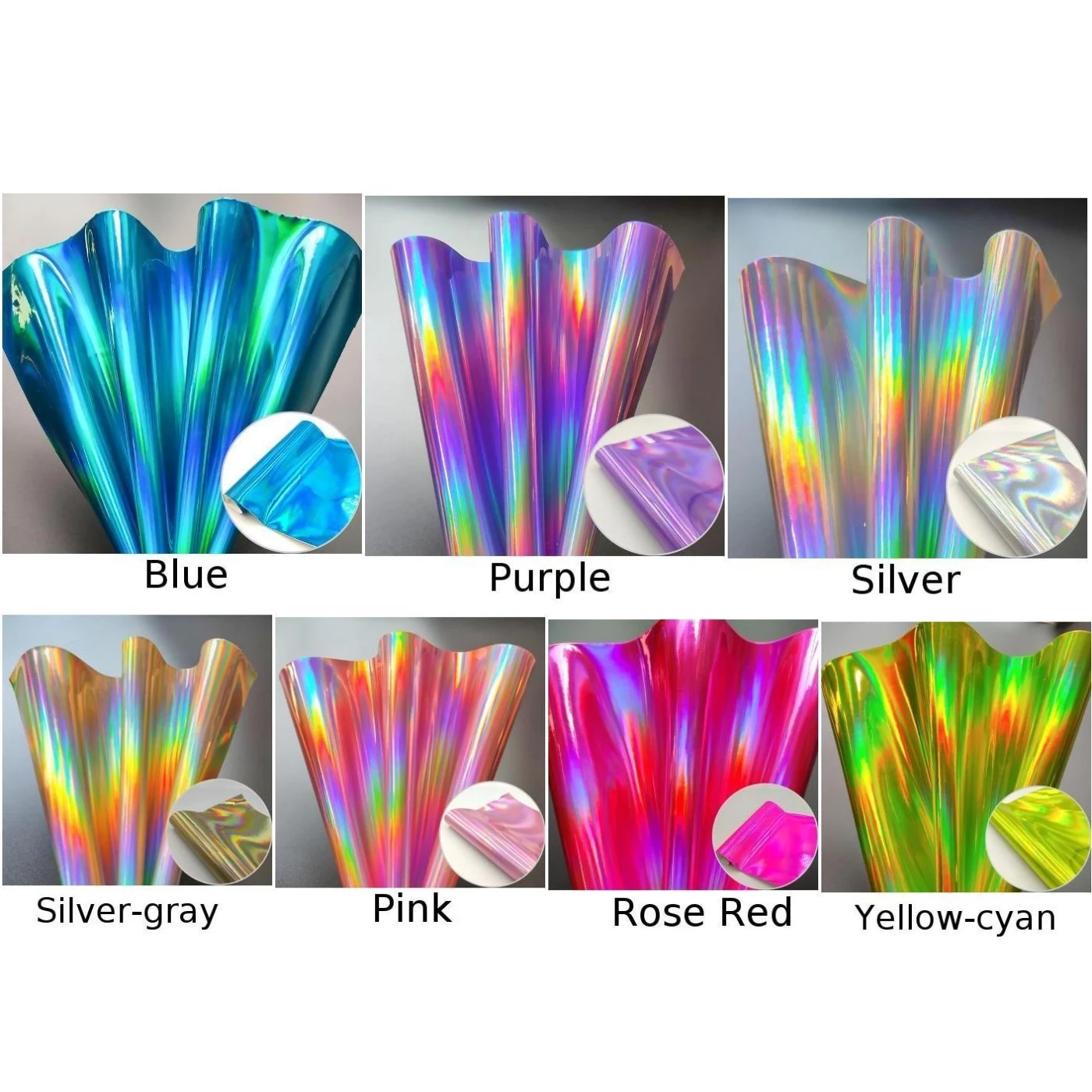 Красочные Зеркальные лазерные ткани из искусственной кожи для шитья сумки