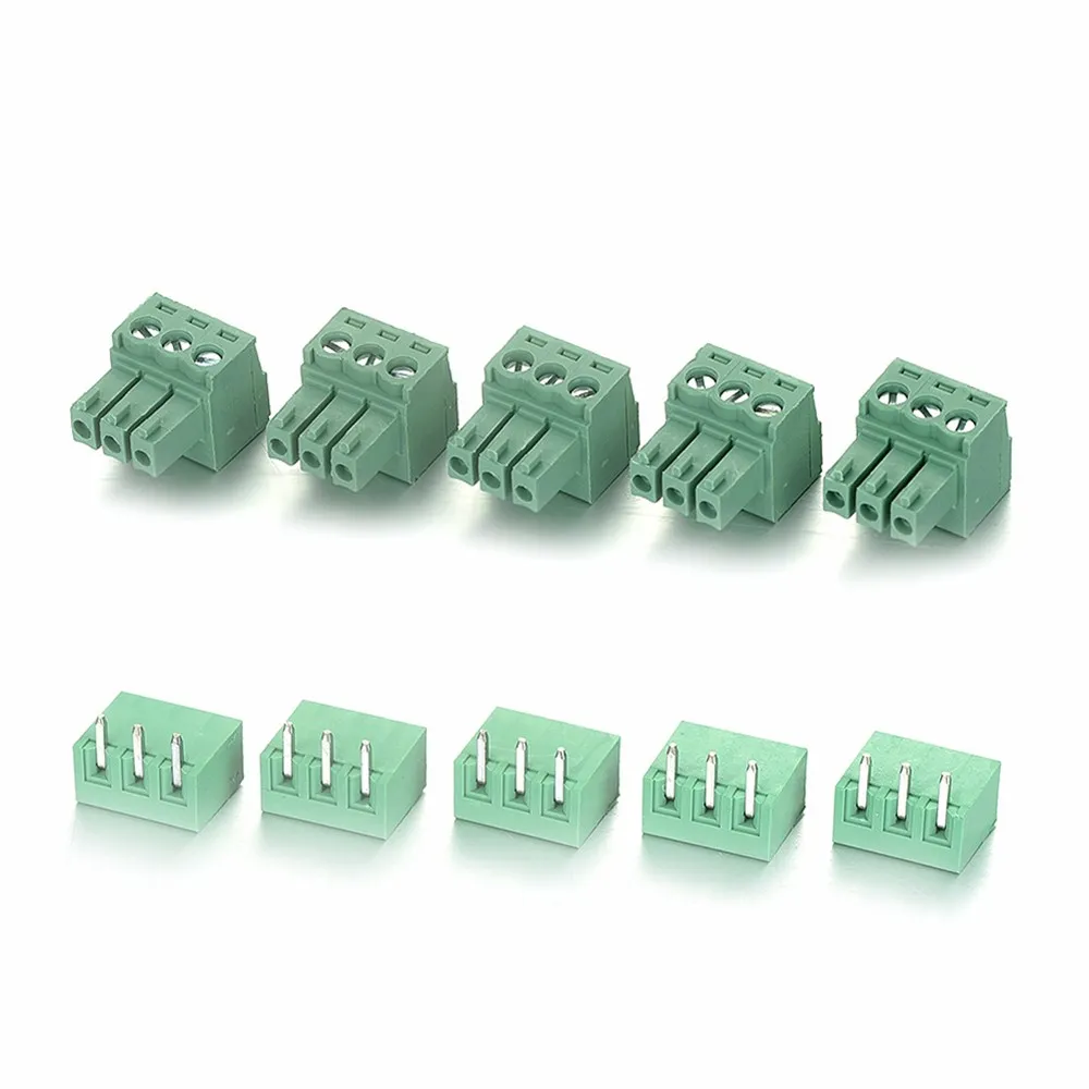Высокое качество 20 шт мужской + Женский 2/3/4/5Pin 3 5 мм Seat Plug in правый угол PCB женский