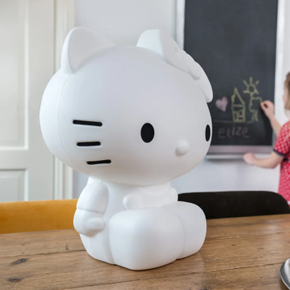 Kitty cat ночника детская спальня теплая прикроватные ЕС Plug ночь свет 46 см KT кот
